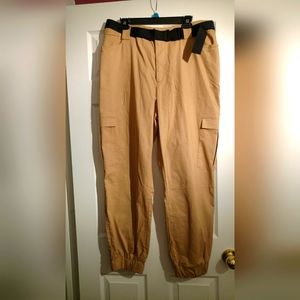 Fashion Nova Cargo Khaki Joggers